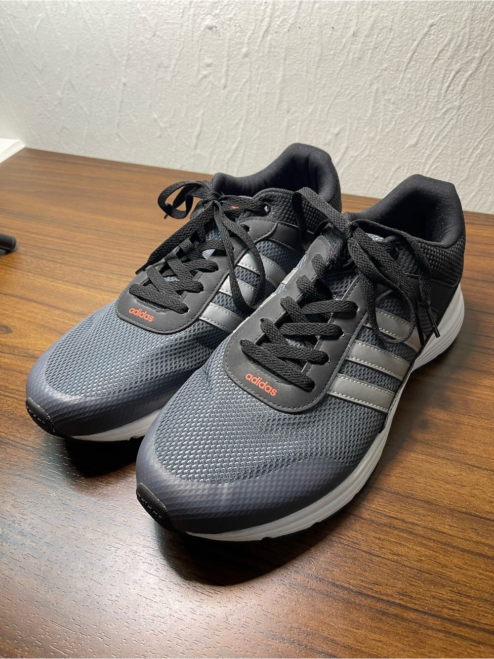 adidas Men’s Gray and Black Athletic Running Sneakers